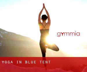 Yoga in Blue Tent